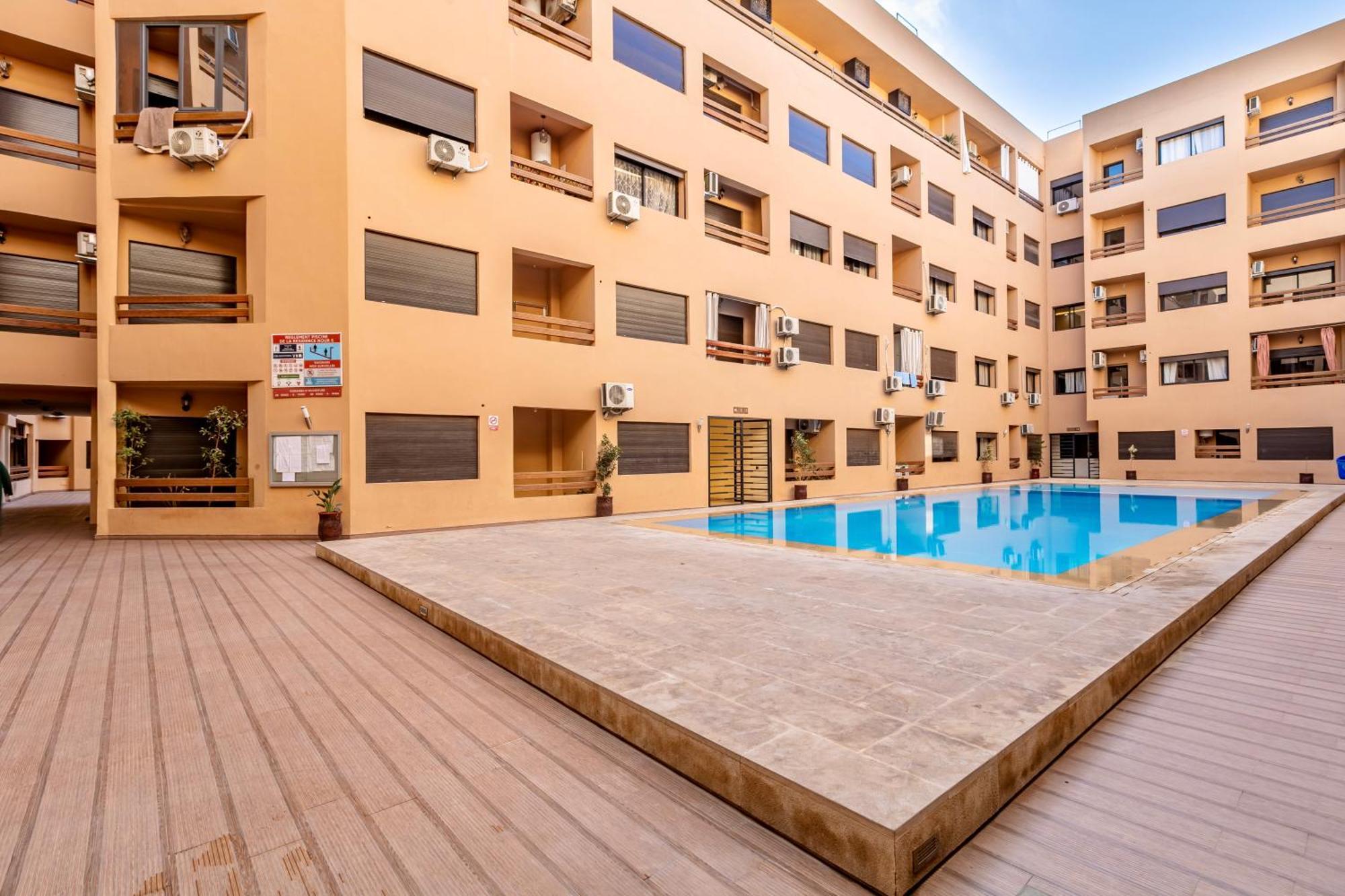 Chic & Cosy Appart Au Centre Ville - 100 % Equipe مراكش المظهر الخارجي الصورة